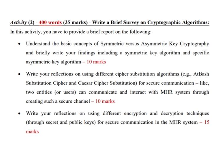 cryptography homework example