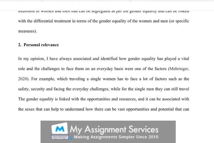 Gender and Sexuality Assignment Solution