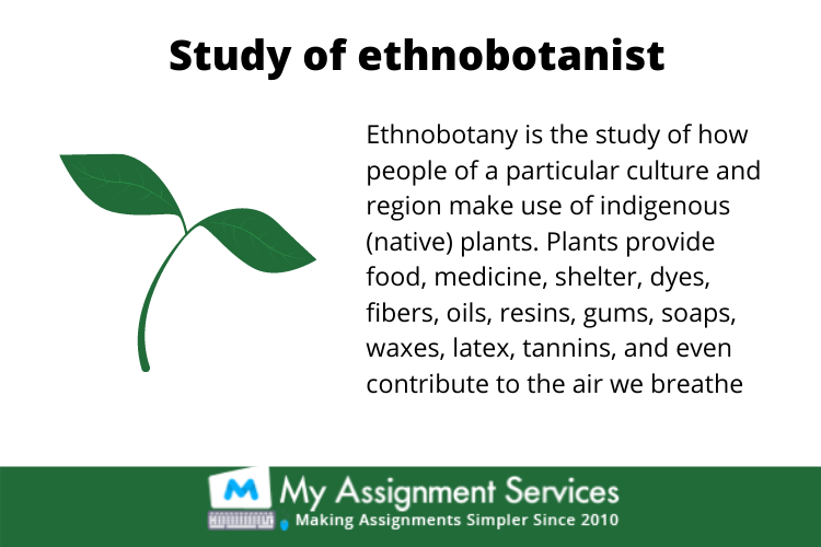 Ethnobotany assignment help