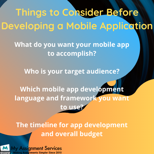 Mobile application assignment