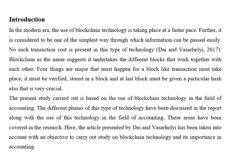 Blockchain assignment introduction