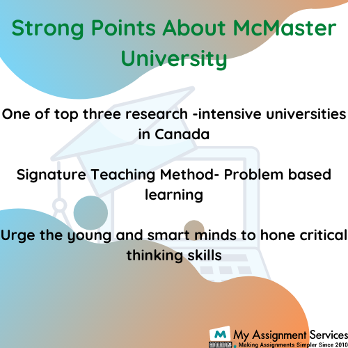 McMaster university strong points