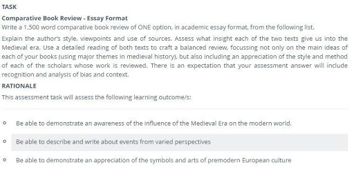 medieval assignment help
