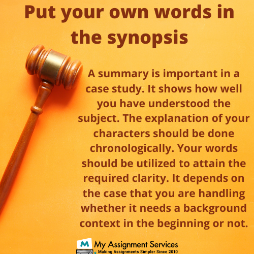 Legal Case Study Writing