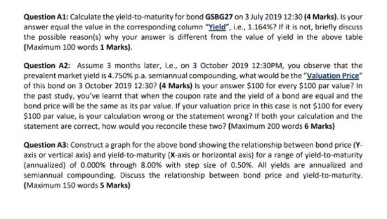 Part A Bond pricing and duration 2 png