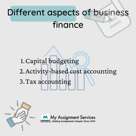 different aspects of business finance