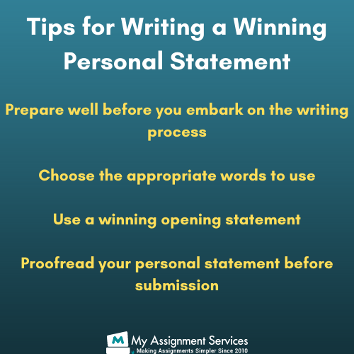 Tips for Writing a Winning Personal Statement
