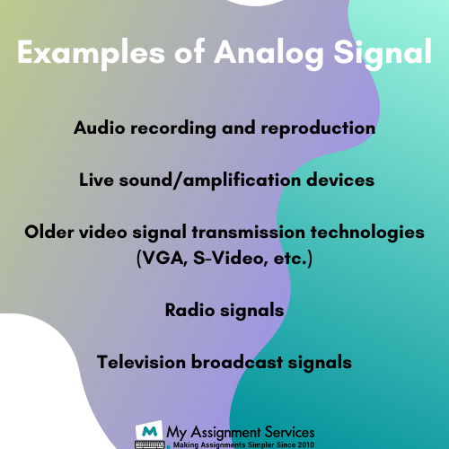Analog signal examples