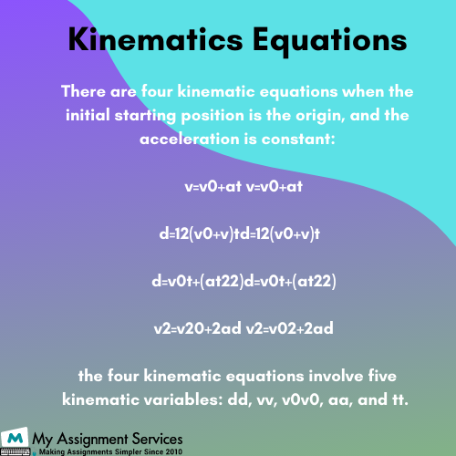 kinematics assignment help