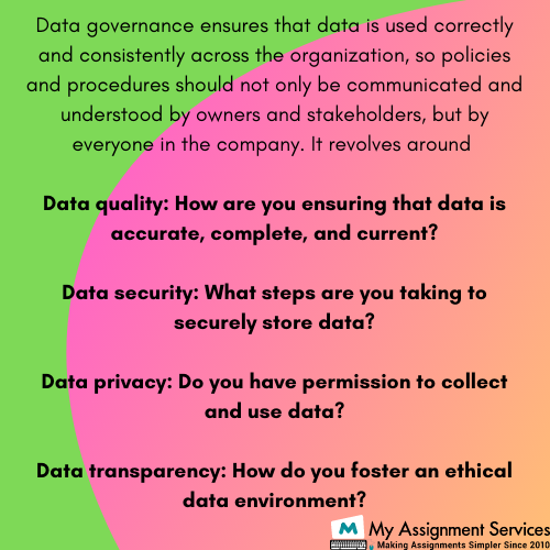 Data Governance Strategy Assignment Help