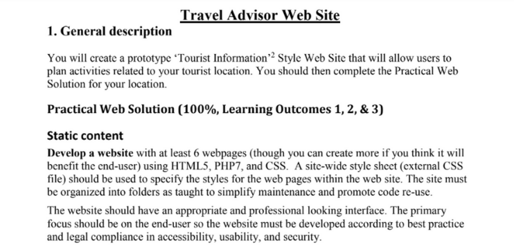 Online Website Planning assignment help